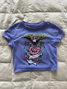 Ed hardy cropped tee